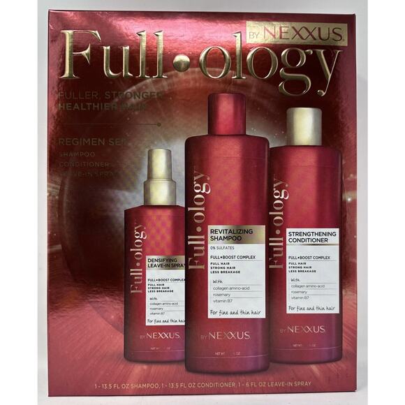 Nexxus Full-Ology Hair Regimen Set Shampoo Conditioner Densifying Spray - Picture 1 of 7